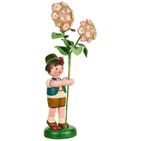 Hubrig Volkskunst GmbH Hubrig Volkskunst Blumenjunge mit Hortensie, Höhe