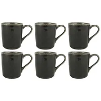 CREAFLOR HOME 6x Becher, Tasse ANTIQUE BLACK DUNES H.