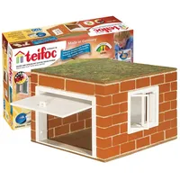 Teifoc TEI 4060 Steinbaukasten - Garage, Miniatur Haus für