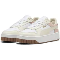 Puma Carina Street Sneaker White-Alpine Snow-Frosted Ivory, 36