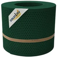 Zaunzu® Doppelstabmattenzaun 26 m x 19 cm Grün/Metall