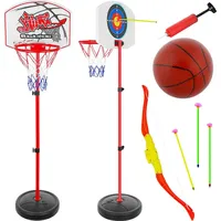 Kruzzel Basketballkorb Basketball Schießstandspiel (Spar-Set, 1-St., Geschicklichkeitsspiel), Zielschießen mit