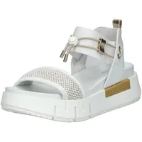 Nero Giardini Riemchensandale Damen Gold/Weiß 40