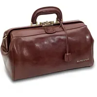 Elite Bags CLASSY deluxe Arzttasche Braun Leder 36 x