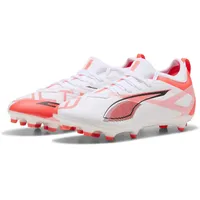 Puma Ultra 5 Match FG/AG Fußballschuhe Kinder 01 white/black/glowing