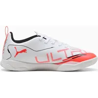 Puma Ultra 5 Play IT JR Fussballschuh, White Black-Glowing