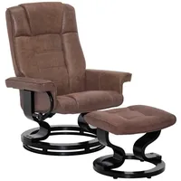 MCombo M MCombo Relaxsessel mit Hocker, Fernsehsessel 9019 (Mikrofaser,
