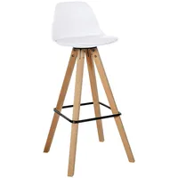 CLP Barhocker Corbin Square I Holz-Gestell