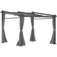 Outsunny Pergola Dunkelgrau