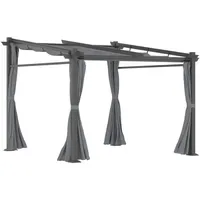 Outsunny Pergola 2,95 x 2,3 m grau