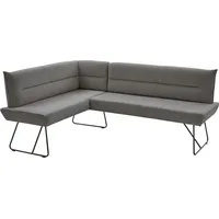 Niehoff Eckbank NIEHOFF SITZMÖBEL "Conny", schwarz (grau, schwarz), B:161cm
