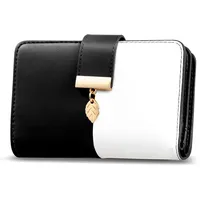 Faneam Geldbörse Damen Portemonnaie schwarz