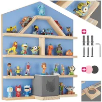 Tectake Wandregal, für bis zu 50 Tonies, abgerundete Ecken,