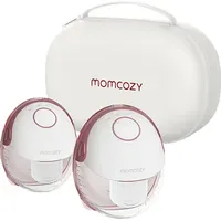 Momcozy M6 Doppel, Style Flow Milchpumpe Maroon