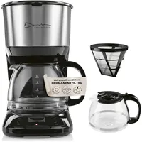 MAXXMEE Barista Filterkaffeemaschine - Glaskanne Digitaldisplay, Timer, Permanentfilter