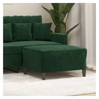 VidaXL Fußhocker Dunkelgrün 70x55x41 cm Samt