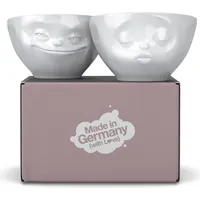 Fiftyeight PRODUCTS Mittleres-Schälchen-Set Nr.1 200ml weiß, - grins/kuss /