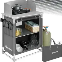 Tectake Campingküche Premium Grau