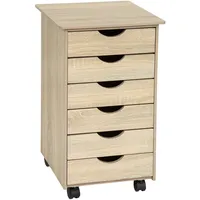 Tectake tectake® Rollcontainer, aus Holz,