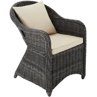 Tectake tectake® Rattansessel, mit Aluminiumgestell, natürlich nachempfundenes Geflecht, 71