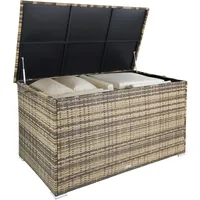 Tectake tectake® Auflagenbox, mit Aluminiumgestell Oslo, 145x82,5x79,5cm