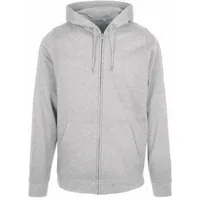 Build Your Brand Basic Reißverschlusspullover - Heather Grey -