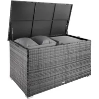 Tectake tectake® Auflagenbox, mit Aluminiumgestell Oslo, 145x82,5x79,5cm