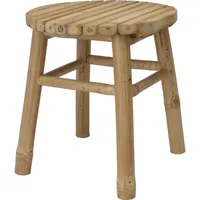  Hocker BAMBUS (DH 35x38 cm, Wohnzimmer, Hocker, Sitzhocker
