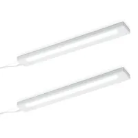 MeineWunschleuchte - 2er set led Unterbauleuchten Weiß flach mit
