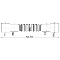 Alcadrain s.r.o. A720 Flexiverbindung 50/40×40/50