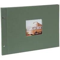 Goldbuch Schraubalbum Bella Vista 39x31 40 weiße Seiten Artischocke