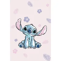 Jerry Fabrics Lilo and Stitch Decke Microflanell, Rosa, 100