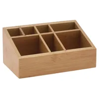 Baumgarten büromarkt Kosmetik-Organizer, Bambus, natürliches Material, 17 x 10