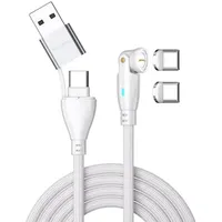 4smarts USB-C/A 540° Magnetkabel GravityCord 100W 1,8m weiß