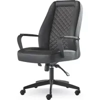 JV moebel Bürostuhl Holz/Kunstleder Schwarz