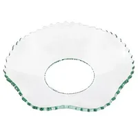 Wiedemann Glas-Kerzenmanschette (Tropfenfänger) Gezackt, gewellt für Kerzen bis Ø