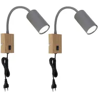 GLOBO Wandleuchte 1x GU10 schwarz