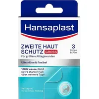 BEIERSDORF Hansaplast Zweite Haut Schutz Pflaster Groß 3 st
