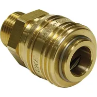 TEGUMA Schnellver.Kup.BSPP-Gewinde/G-Gewinde m.AG MS NBR Gew.1/4 Zoll