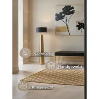 HANSE HOME Kunu Juteteppich", braun Natur gold weiß), B:160cm