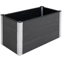 Outsunny Hochbeet 100 x 50 x 50 cm Grau