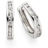Bruno Banani Creolen Schmuck Geschenk Silber 925 Zirkonia 13,5mm
