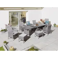 Konifera Garten-Essgruppe »Parla«, (Set, 21 tlg 6xSessel, 1x AZ-Tisch