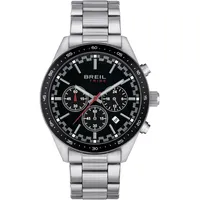 Breil Uhr Herren Fast Ziffernblatt SCHWARZ Bewegung Chrono Quartz
