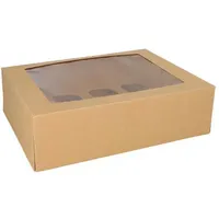 Papstar Cupcake-Kartons eckig 10 cm x 17,5 cm x