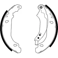 Textar Bremsbackensatz 91053800