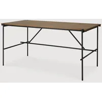 Ethnicraft Oscar Schreibtisch Teakholz - Schwarz