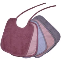 Wörner »Bindelätzchen 5er Pack 25x30 cm«, - Altrosa-Grau