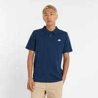 New Balance Cotton Pique Kurzarm-poloshirt NB Navy 428 XL