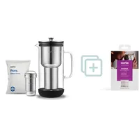 Aarke Purifier Wasserfilterkanne 1,18 l Set Enriched Filtergranulat